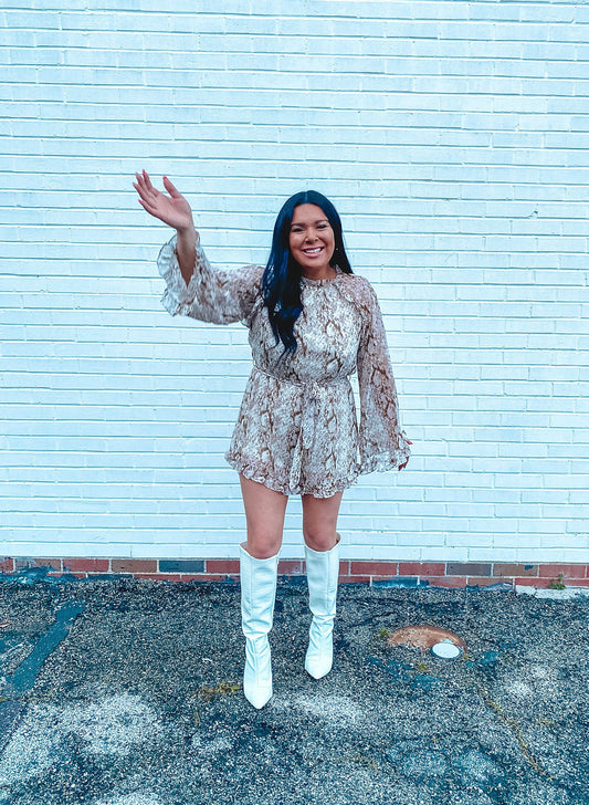 THE SNAKESKIN ROMPER