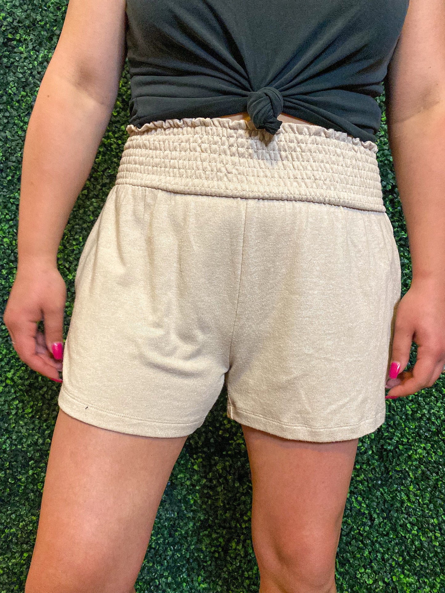 THE COZY BUT CUTE BLUSH SHORTS
