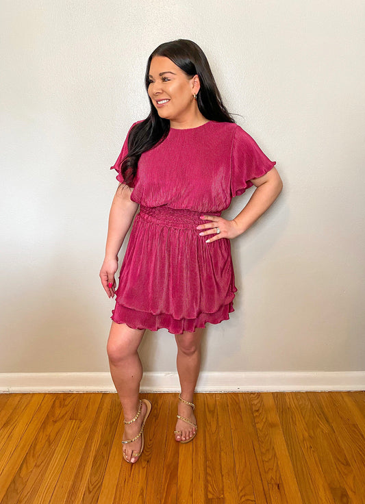 RASPBERRY SORBET DRESS
