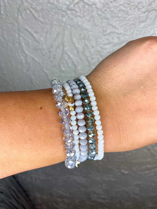 TURQUOISE WATER STACKABLE BRACELET