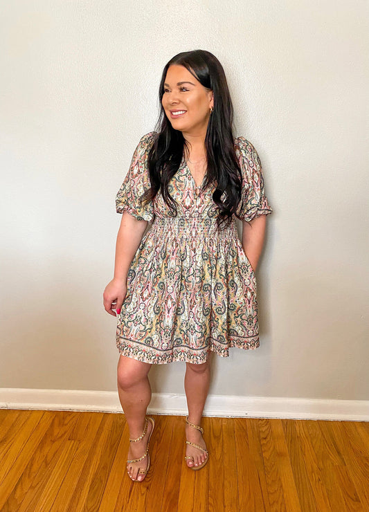 PRETTY IN PAISLEY DRESS